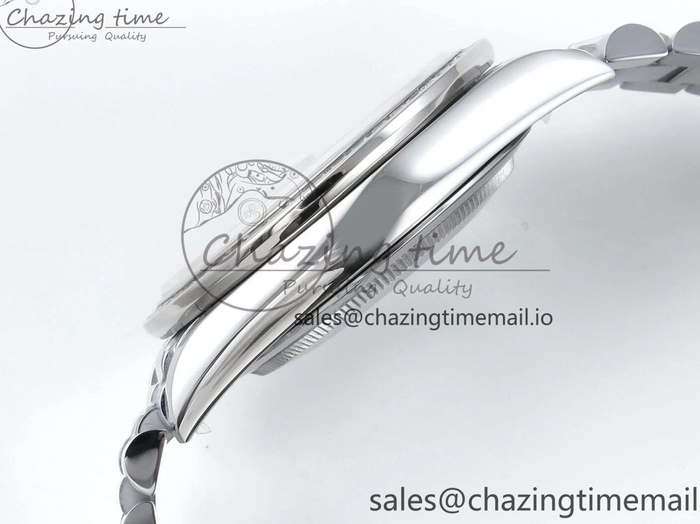 MiroTime 0409 Seasonal DayDate 40 SS QF 1:1 Best Edition Blue Black Dial Diamonds Bezel on President Bracelet A2836 V5 (Gain Weight) 482